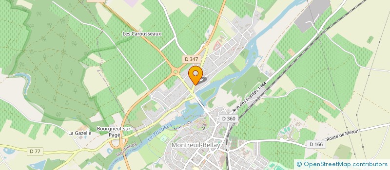 localisation de l'entreprise SCI BEL'MONT  MONTREUIL-BELLAY