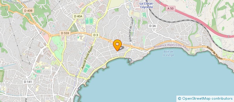 localisation de l'entreprise SCI BEL OMBRA à LA CIOTAT