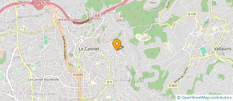 localisation de l'entreprise SCI BEL RESPIRO à LE CANNET