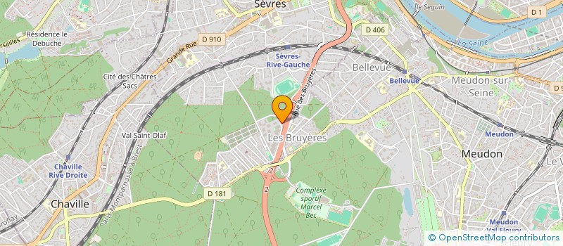 localisation de l'entreprise SCI BEL TINTO IMMO à SEVRES