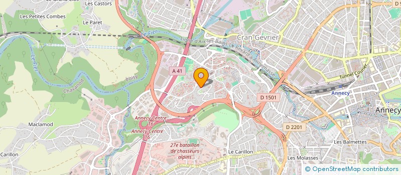 localisation de l'entreprise SCI BELA à ANNECY