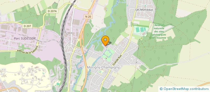 localisation de l'entreprise SCI BELA  MORIGNY-CHAMPIGNY