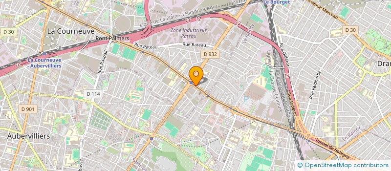 localisation de l'entreprise SCI BELABED à LA COURNEUVE