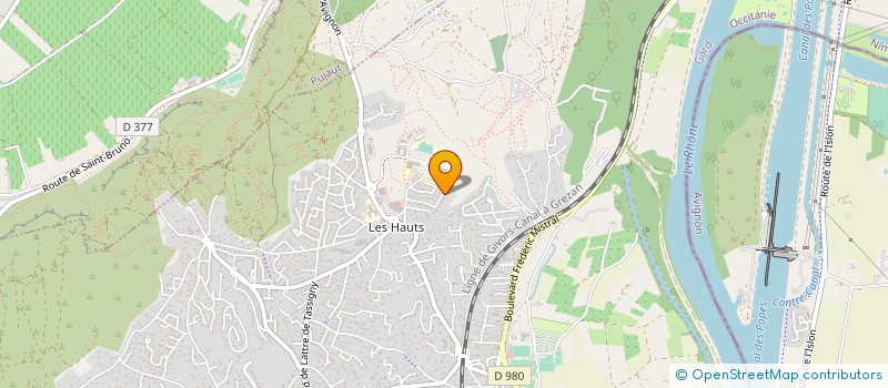 localisation de l'entreprise SCI BELAIR  VILLENEUVE-LES-AVIGNON