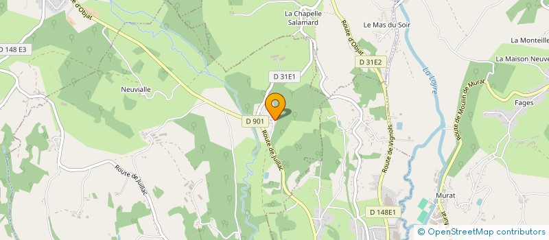 localisation de l'entreprise SCI BELAIR  SAINT-AULAIRE