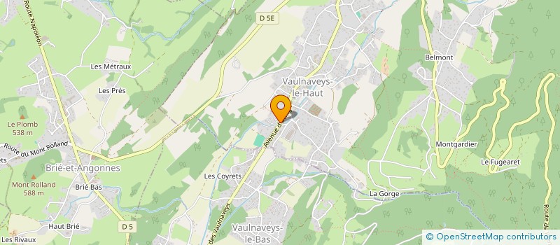 localisation de l'entreprise SCI BELAIR  VAULNAVEYS-LE-HAUT