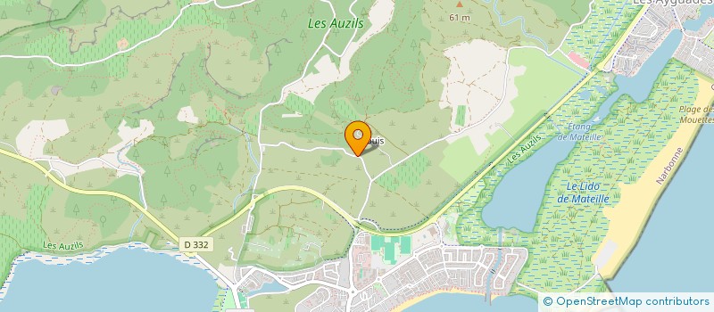 localisation de l'entreprise SCI BELAIR ET PERPEZAT à GRUISSAN