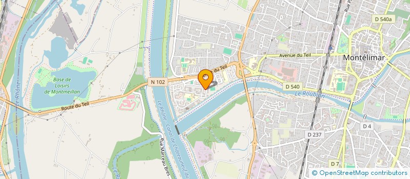 localisation de l'entreprise SCI BELAIZE ENNOURI à MONTELIMAR