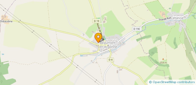 localisation de l'entreprise SCI BELALUNO  BEAUMONT-EN-ARGONNE