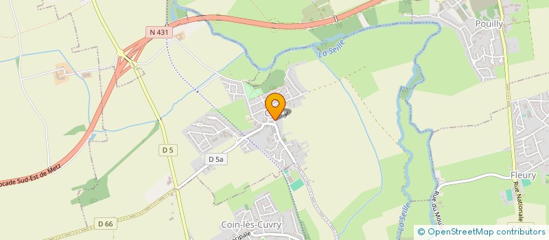 localisation de l'entreprise SCI  BELAMINE  CUVRY