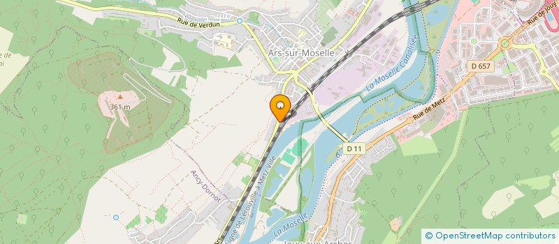 localisation de l'entreprise SCI BELANI  ARS-SUR-MOSELLE