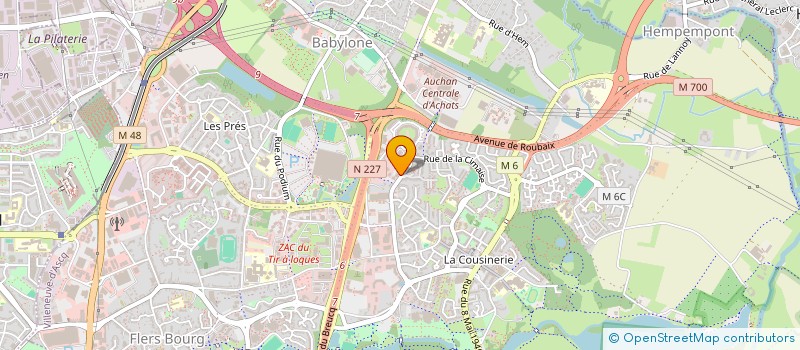 localisation de l'entreprise SCI BELAP à VILLENEUVE-D'ASCQ