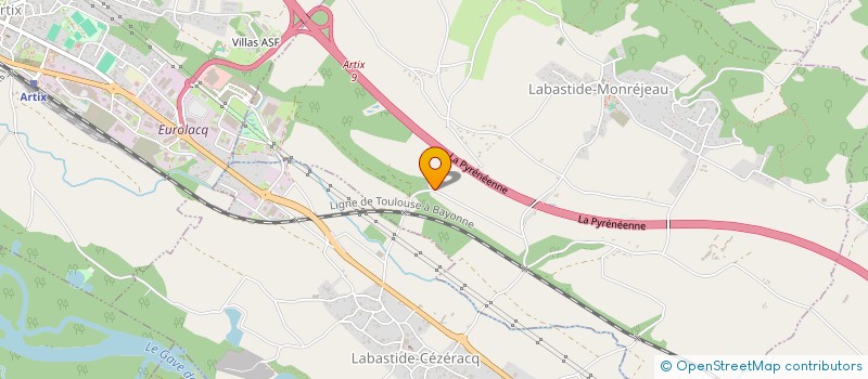 localisation de l'entreprise SCI BELARDE  LABASTIDE-MONREJEAU