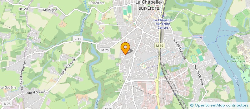 localisation de l'entreprise SCI BELAUD  LA CHAPELLE-SUR-ERDRE