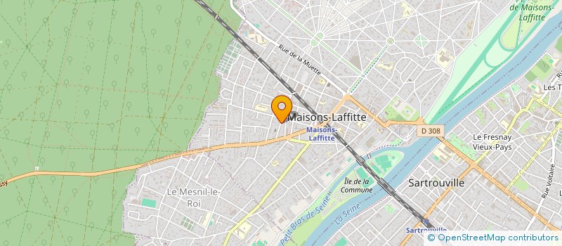 localisation de l'entreprise SCI BELAUD PEAN  MAISONS-LAFFITTE