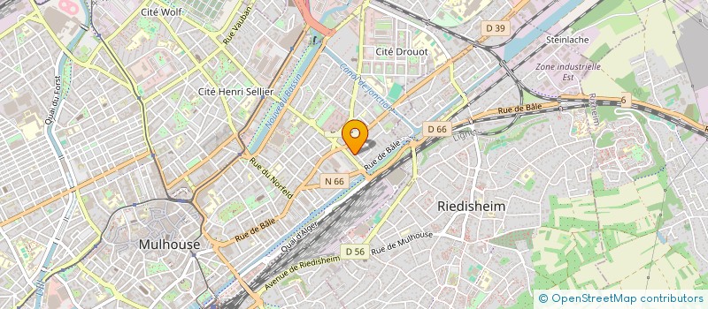 localisation de l'entreprise SCI BELAZIZ  MULHOUSE