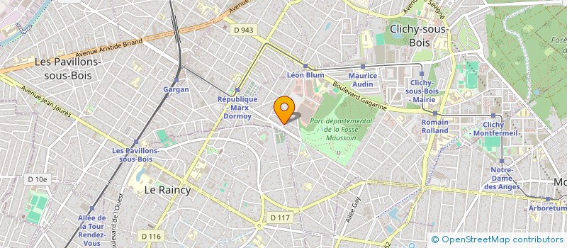 localisation de l'entreprise SCI BELBEN à CLICHY-SOUS-BOIS