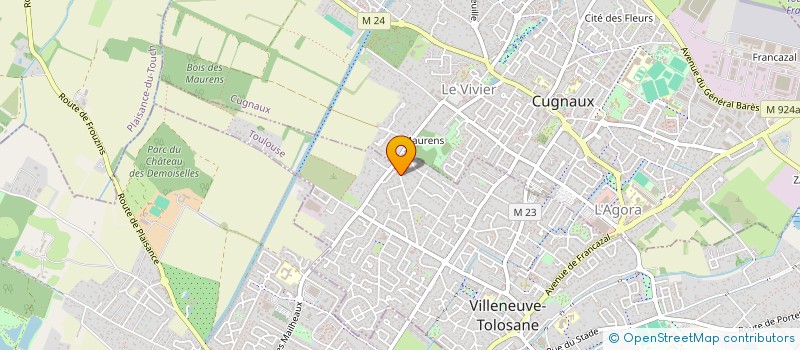 localisation de l'entreprise SCI BELBEZE à VILLENEUVE-TOLOSANE