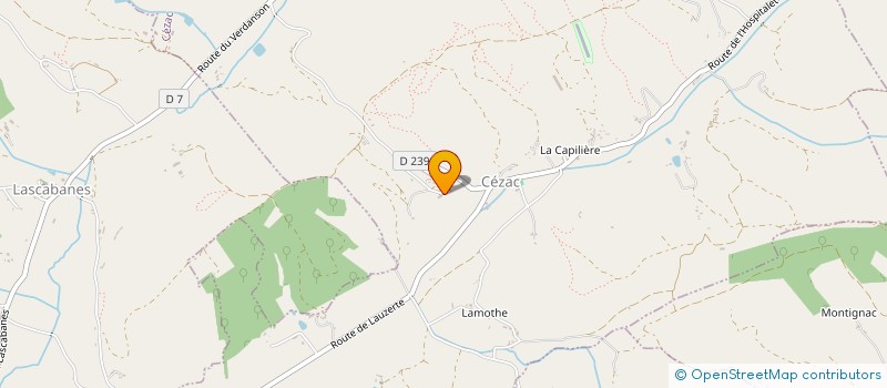 localisation de l'entreprise SCI BELCASTEL  CEZAC