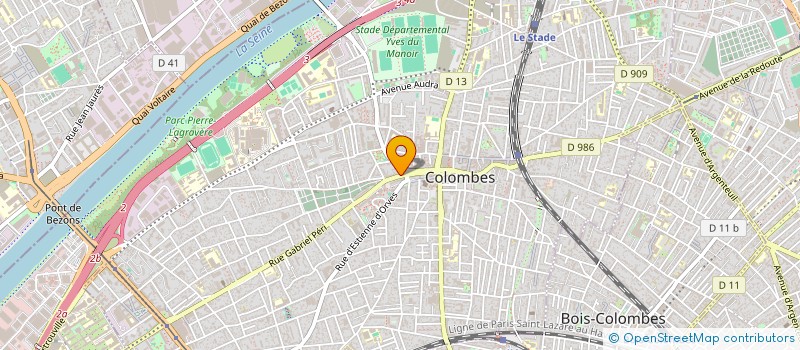 localisation de l'entreprise SCI BELCOR à COLOMBES