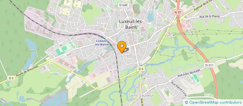 localisation de l'entreprise SCI BELCOURT à LUXEUIL-LES-BAINS