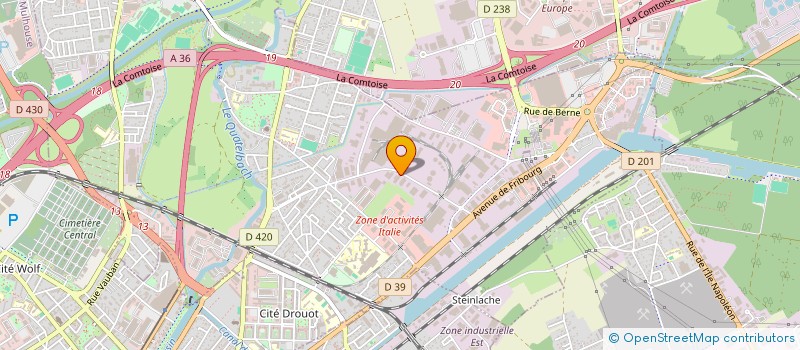 localisation de l'entreprise SCI BELDEV  ILLZACH