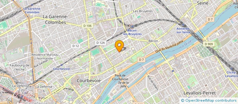 localisation de l'entreprise SCI BELDHA WATTEAU à COURBEVOIE