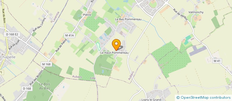localisation de l'entreprise SCI BELE à AUBERS