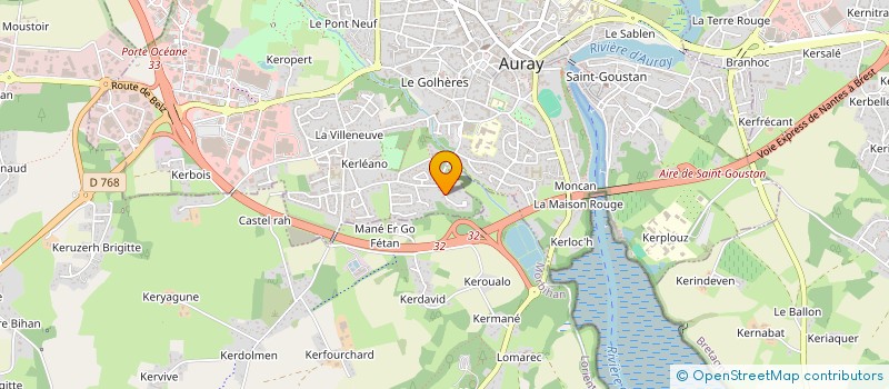 localisation de l'entreprise SCI BELEG à AURAY