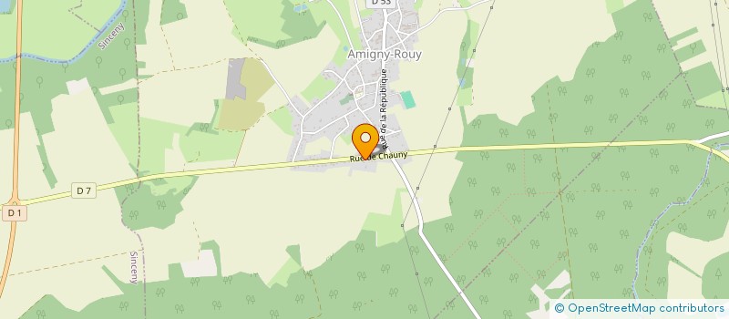 localisation de l'entreprise SCI BELENAT à AMIGNY-ROUY