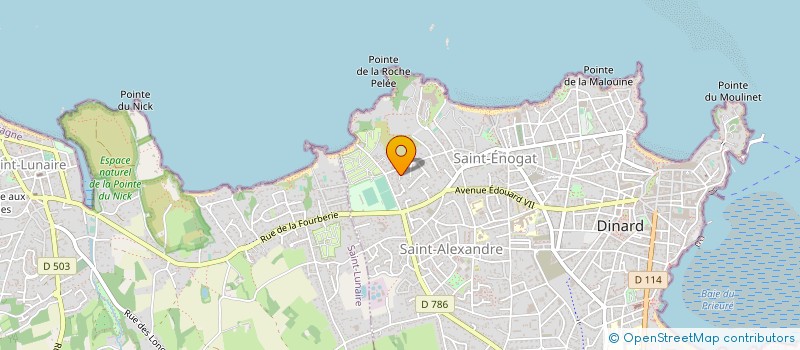 localisation de l'entreprise SCI BELENOS  DINARD