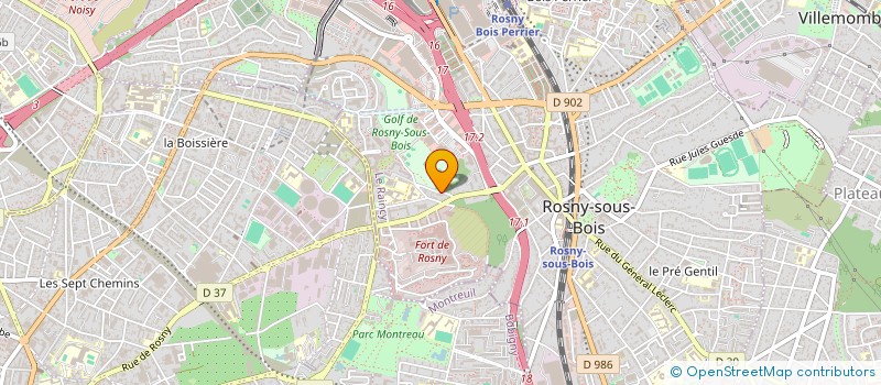 localisation de l'entreprise SCI BELF à ROSNY-SOUS-BOIS