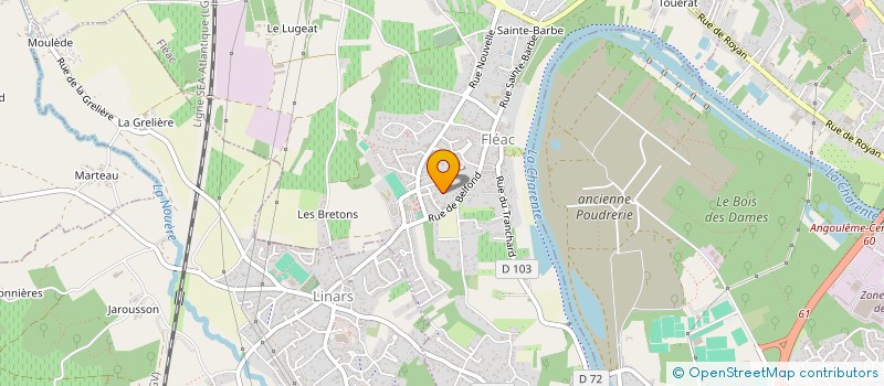 localisation de l'entreprise SCI BELFOND à FLEAC