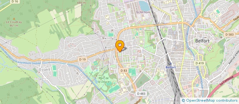 localisation de l'entreprise SCI BELFORT GABLE  BELFORT