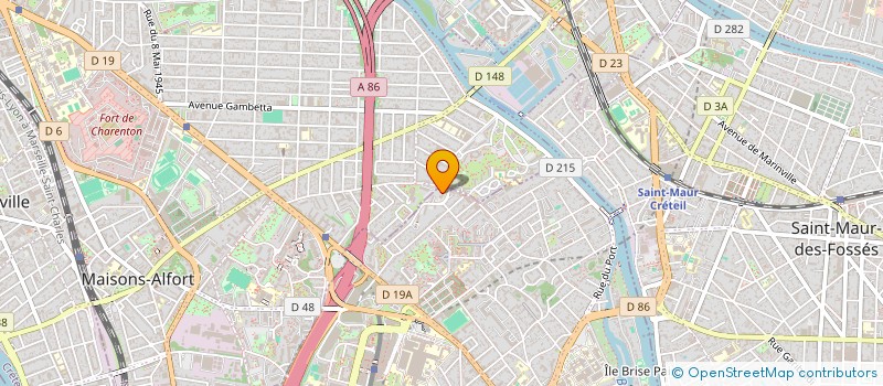 localisation de l'entreprise SCI BELGA à CRETEIL