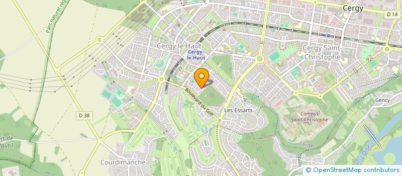 localisation de l'entreprise SCI  BELGHI  CERGY