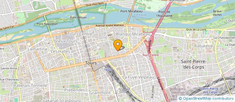 localisation de l'entreprise SCI BELGILOCA  TOURS