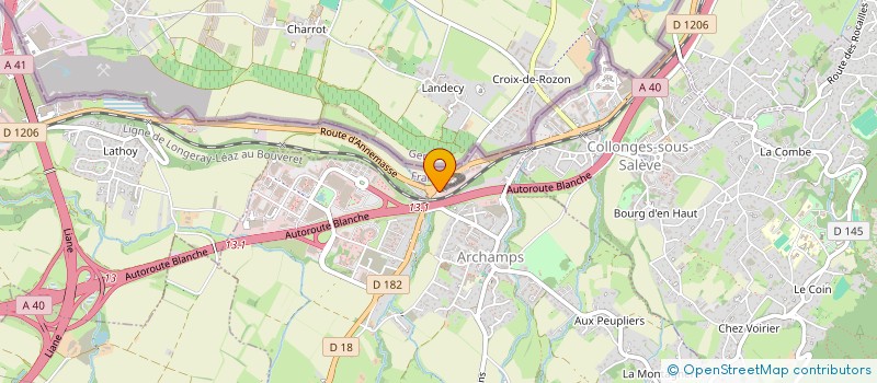 localisation de l'entreprise SCI BELGIMMO  ARCHAMPS