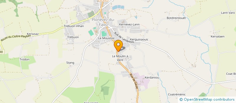 localisation de l'entreprise SCI BELGO-BREIZH  PLONEVEZ-DU-FAOU