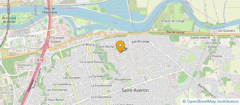 localisation de l'entreprise SCI BELHABITAT  SAINT-AVERTIN