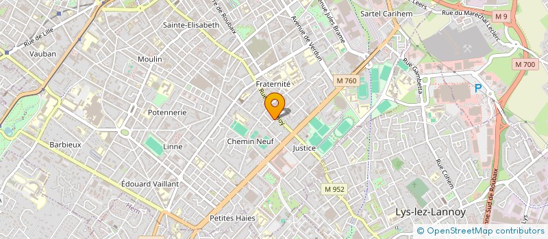 localisation de l'entreprise SCI BELHADI-TALBI  ROUBAIX