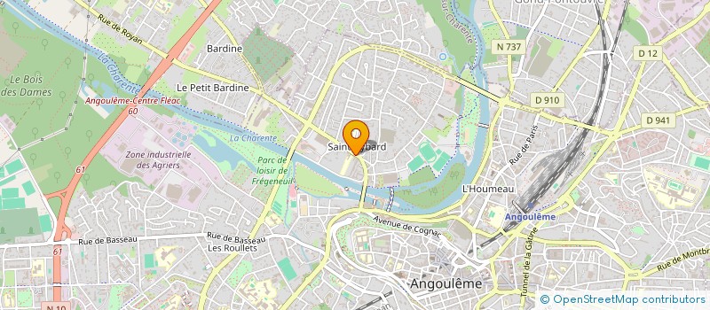 localisation de l'entreprise SCI BELHAZARD à ANGOULEME