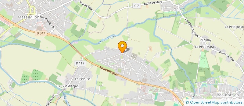 localisation de l'entreprise SCI BELHER  BEAUFORT-EN-ANJOU