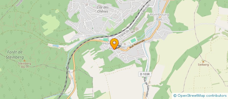 localisation de l'entreprise SCI BELIARD BRENNSTUHL à HOMBOURG-HAUT