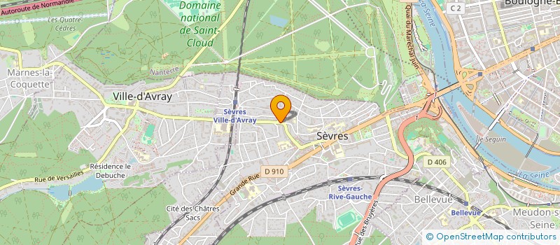 localisation de l'entreprise SCI BELIER à SEVRES