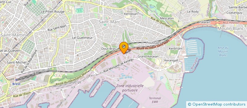 localisation de l'entreprise SCI BELIN à BREST