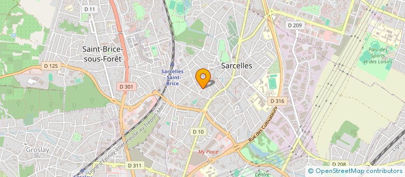 localisation de l'entreprise SCI BELIN à SARCELLES