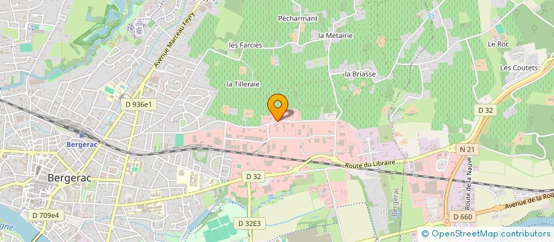 localisation de l'entreprise SCI BELIN SAINT CLAIR à BERGERAC
