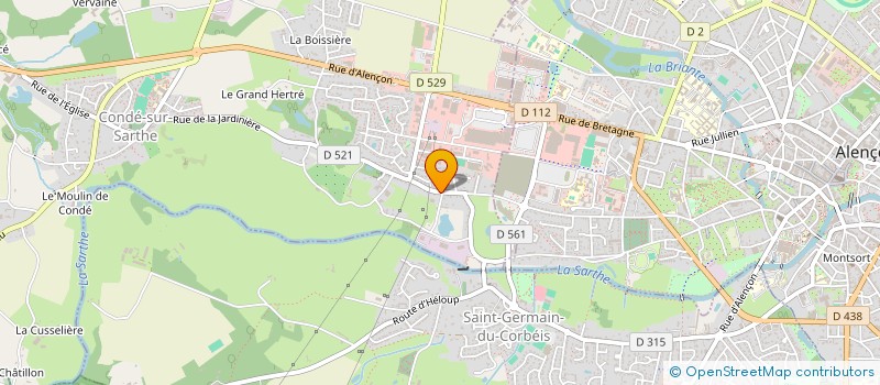 localisation de l'entreprise SCI BELIOT INVEST à CONDE-SUR-SARTHE