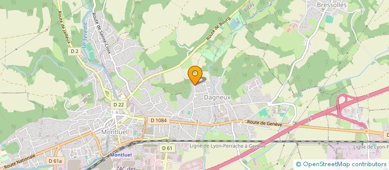 localisation de l'entreprise SCI BELIRGINIE  DAGNEUX